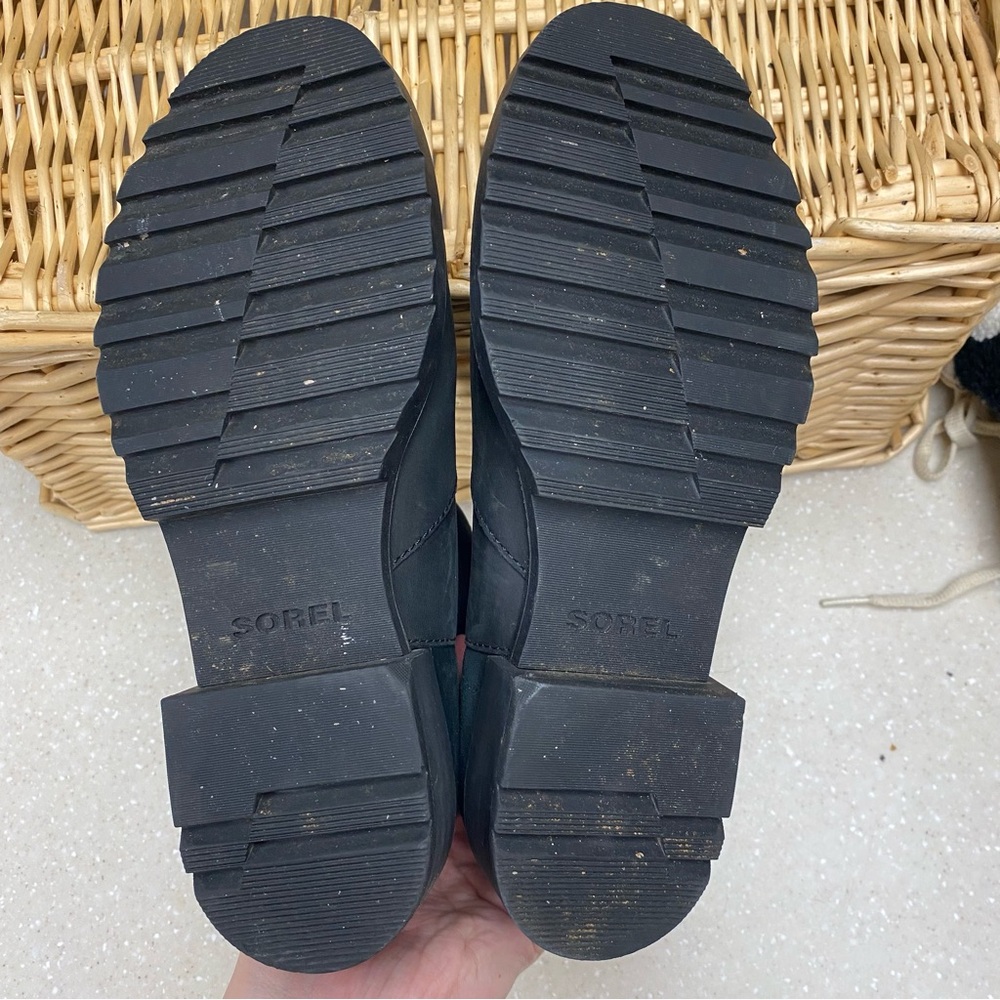 Sorel Emilie ll Zip Waterproof Booties Black Size 6 - Picture 8 of 9